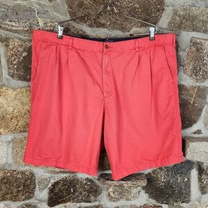 Saddlebred Big & Tall Size 46W Chino 100% Cotton Coral Shorts Golf Casual